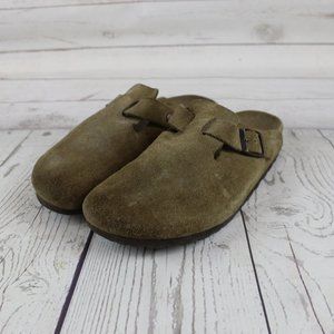 sold)Birkenstoc Clogs Shoes Brown Suede 39 EU 8 US